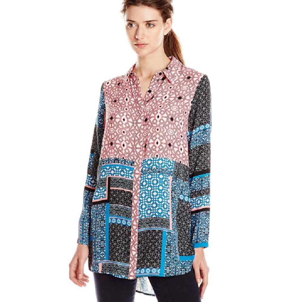 Jessica Simpson Women's Haylan Shirtdress Tunic, Size Small, Retail $69.00